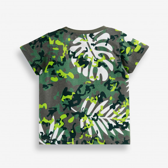 Тениска с флорален принт от органичен памук за бебе, зелена PIPPO&PEPPA 378527 2