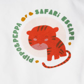 Тениска от органичен памук за бебе, бяла PIPPO&PEPPA 378535 3
