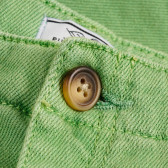 Памучни панталони с джобове за бебе, зелени PIPPO&PEPPA 378552 3