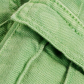 Памучни панталони с джобове за бебе, зелени PIPPO&PEPPA 378553 4