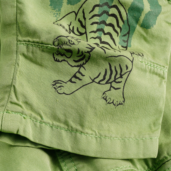 Панталони с графичен принт за бебе, зелени PIPPO&PEPPA 378557 4