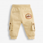 Панталони от органичен памук за бебе, бежови PIPPO&PEPPA 378559 2