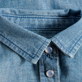 Дънкова риза с дълъг ръкав за бебе, синя PIPPO&PEPPA 378596 3
