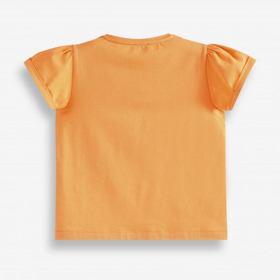 Тениска от органичен памук с логото на бранда, оранжева X&Y 378611 2