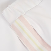 Спортен панталон с розови акценти, бял X&Y 378641 4