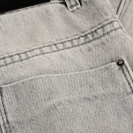 Дънкови къси панталони от памук, сиви X&Y 378713 4