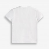Тениска от органичен памук с графичен принт, бяла X&Y 378725 