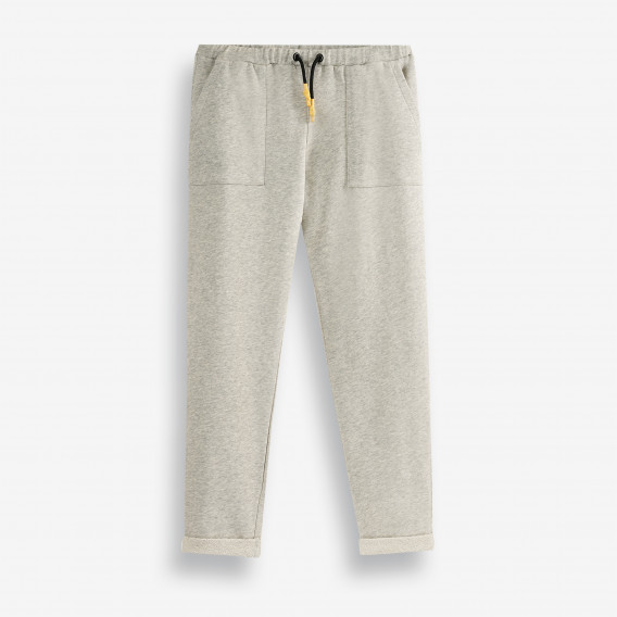 Спортен панталон с връзки от органичен памук, сив X&Y 378764 