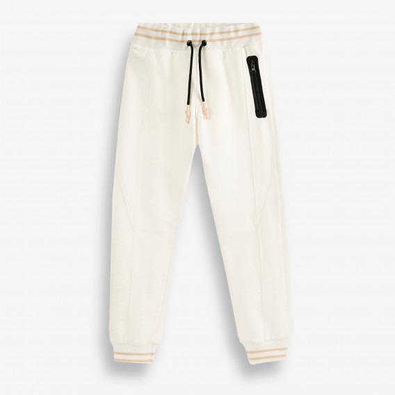 Спортен панталон от органичен памук, бял X&Y 378768 