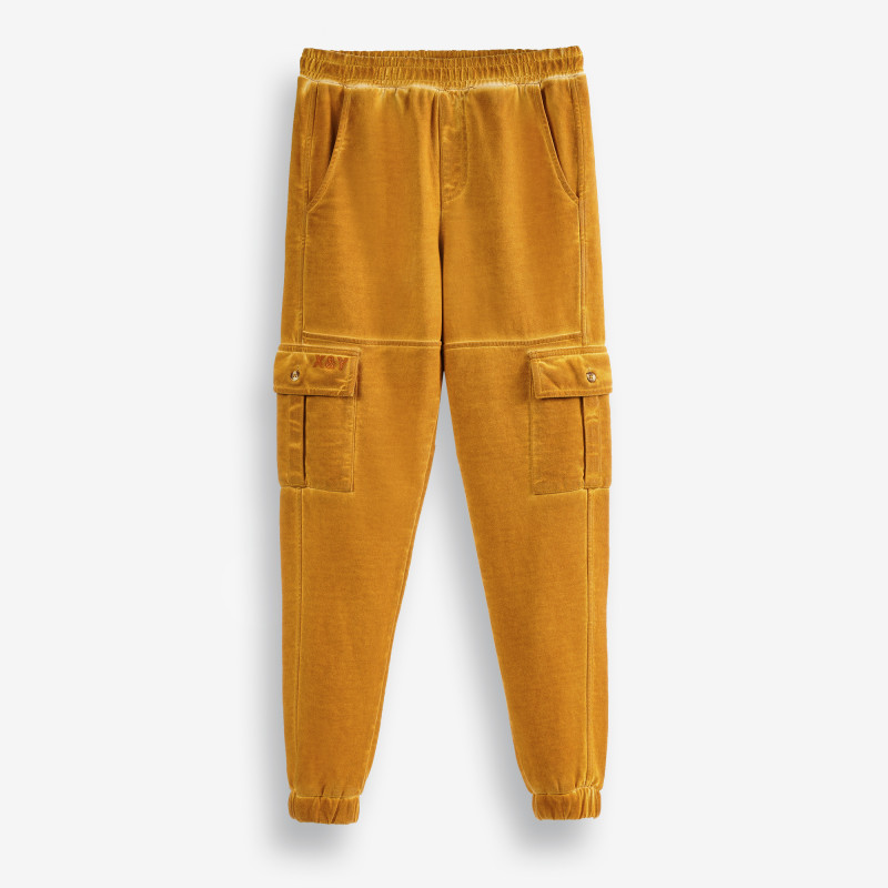 Спортни панталони от органичен памук, оранжеви  378776