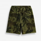 Памучни къси панталони с флорален принт, зелени X&Y 378789 2