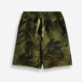 Памучни къси панталони с флорален принт, зелени X&Y 378792 