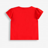 Тениска от органичен памук със сърца, червена X&Y 378841 2