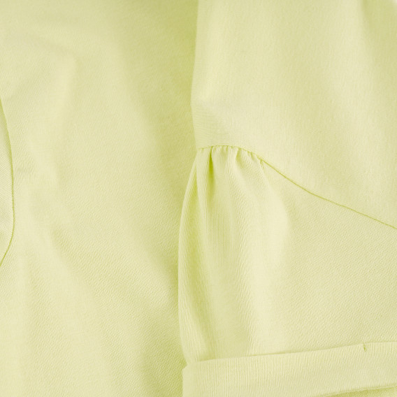 Тениска с графичен принт от органичен памук, жълта X&Y 378851 4