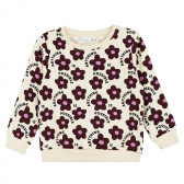 Комплект от две ватирани блузи с щампа на цветя Name it 378892 2