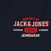 Спортен панталон с щампа на марката, син JACK&JONES JUNIOR 378940 3