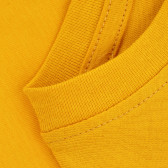 Памучна блуза с името на бранда, жълта Jack & Jones junior 378964 3