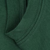 Памучна блуза с името на бранда и щампа, зелена Jack & Jones junior 378988 3