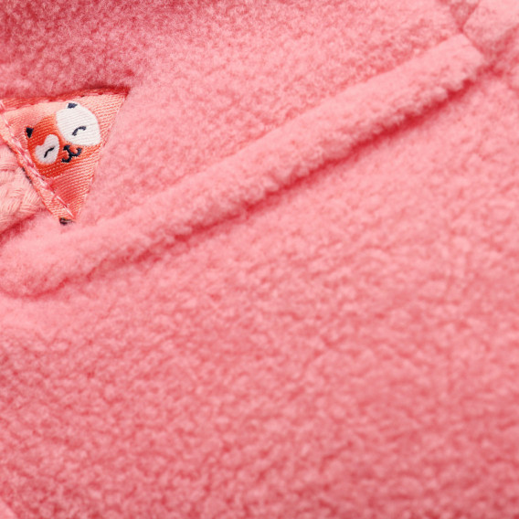 Палто за бебе с цип и копчета, розово Chicco 37909 4
