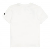 Тениска с графичен принт, бял цвят Adidas 379107 4