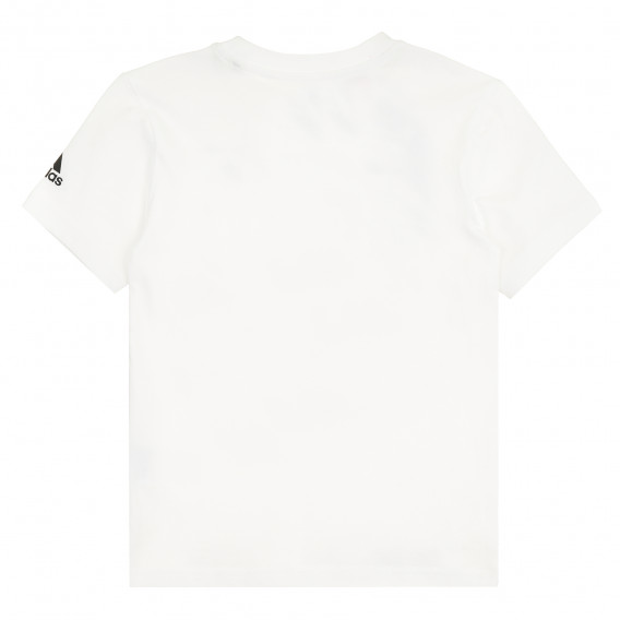 Тениска с графичен принт, бял цвят Adidas 379107 4