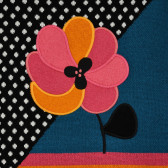 Пуловер с графичен принт и цвете, многоцветен Boboli 379147 2