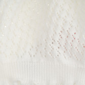 Памучна плетена шапка за бебе, бяла Chicco 379327 2