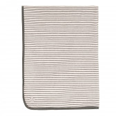 Памучно двулицево одеяло, кафяво и бяло Boboli 379354 