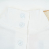 Бяла блуза с щампа на цветя Chicco 379388 3