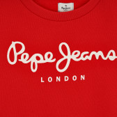 Суетшърт с логото на бранда, червен Pepe Jeans 379611 2