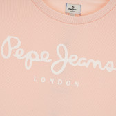 Суетшърт с логото на бранда, розов Pepe Jeans 379615 2