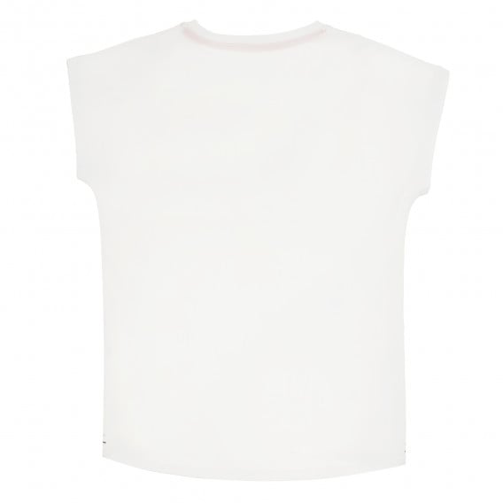 Тениска с къс ръкав и лого на бранда, бяла Pepe Jeans 379625 4