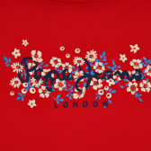 Тениска с къс ръкав и логото на бранда, червена Pepe Jeans 379627 2