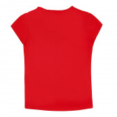 Тениска с къс ръкав и логото на бранда, червена Pepe Jeans 379629 4