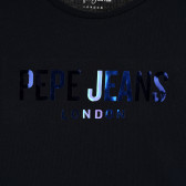 Тениска с къс ръкав и логото на бранда, синя Pepe Jeans 379655 2