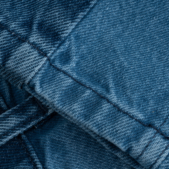 Памучни дънки с контрастен ефект, сини X&Y 379690 4