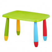 Детска пластмасова маса правоъгълна, 72.5x57xh47см, зелена Horecano Kids 379699 