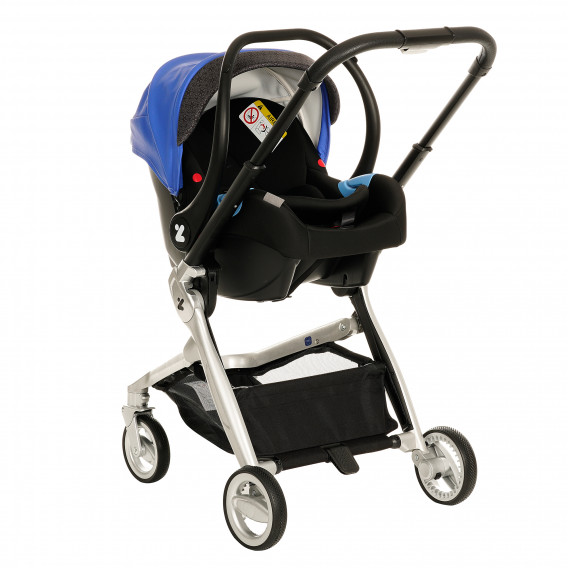 Бебешка количка 3-в-1 ZIZITO Harmony Lux, кожена, синя ZIZITO 380042 23