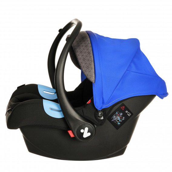 Бебешка количка 3-в-1 ZIZITO Harmony Lux, кожена, синя ZIZITO 380048 19