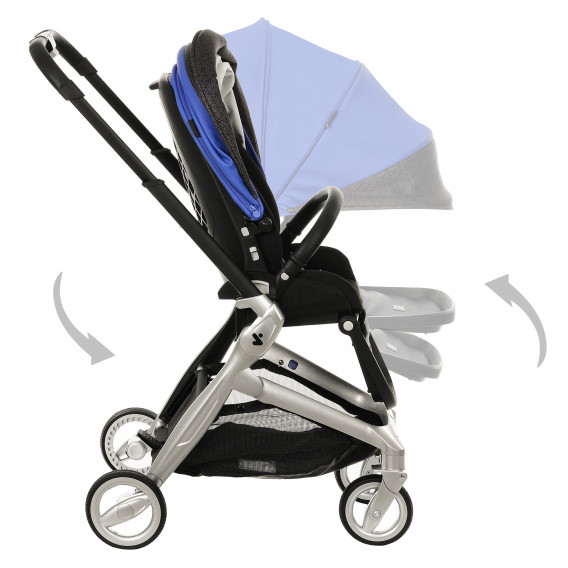 Бебешка количка 3-в-1 ZIZITO Harmony Lux, кожена, синя ZIZITO 380060 27