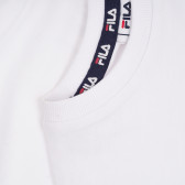 Тениска от органичен памук с логото на бранда, бяла Fila 380578 3