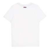 Тениска от органичен памук с логото на бранда, бяла Fila 380579 4