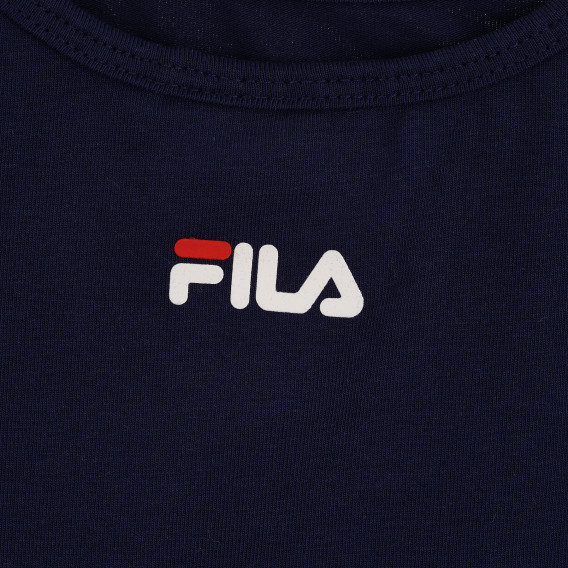 Рокля с логото на бранда, синя Fila 380581 2
