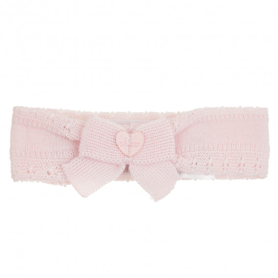 Плетена лента за коса с панделка за бебе, розова Chicco 380683 