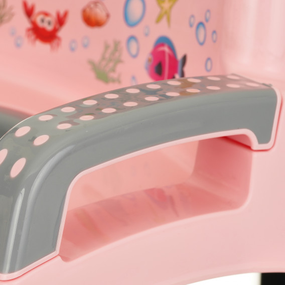 Детско гърне столче с морска апликация, розово Mira-N 380734 5