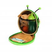 Мини детска раница - пчеличка с предпазен колан, зелена Supercute 380941 5