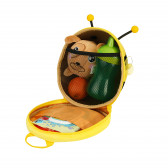 Мини детска раница - пчеличка с предпазен колан, жълта Supercute 380958 5