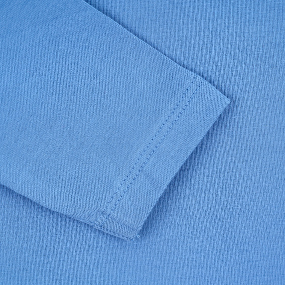 Памучна блуза с дълъг ръкав, синя Name it 381019 3