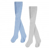 Комплект от два чорапогащника в синьо и сиво Cool club 381036 