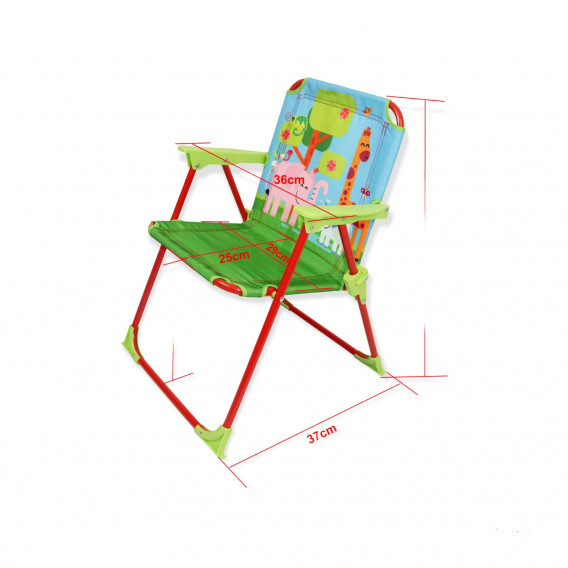 Детско сгъваемо столче TOFFY с подлакътници Ginger Home 381119 13